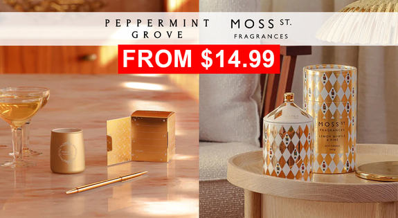 Shop the Peppermint Grove & Moss St - From $14.99 sale