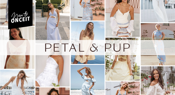 Shop the New to Onceit! Petal & Pup sale