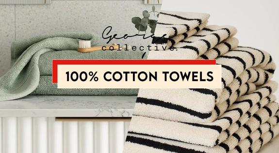Shop the 100% Cotton towels sale