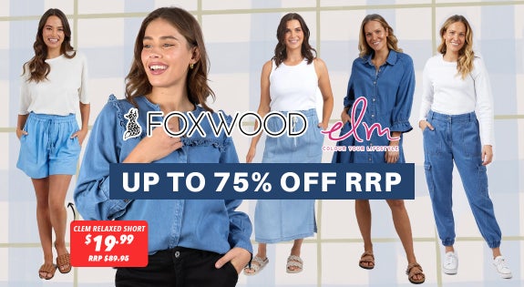 Shop the Foxwood and Elm Up to 75% off RRP! sale