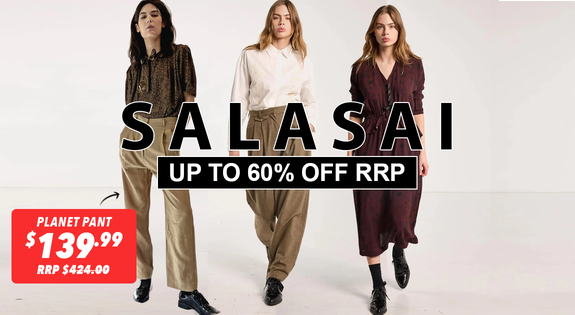 Shop the Salasai Designer Fashion Savings - Up to 60% Off RRP sale