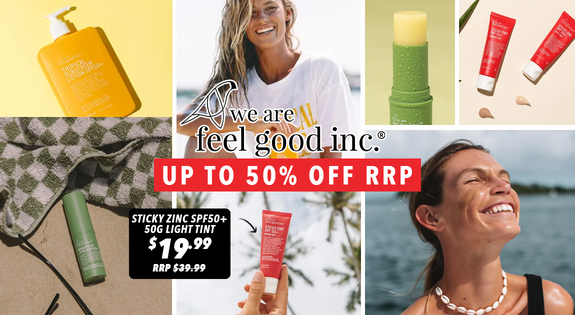 Shop the NEW TO ONCEIT! We Are Feel Good Sunscreen! Up to 50% Off RRP sale