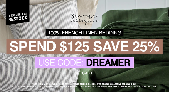 Shop the 100% French Linen Bedding - Spend $125 Save 25% - USE CODE: DREAMER sale
