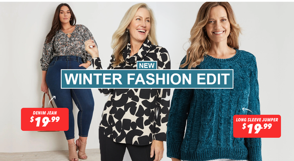 Shop the New Winter Fashion Edit ! sale