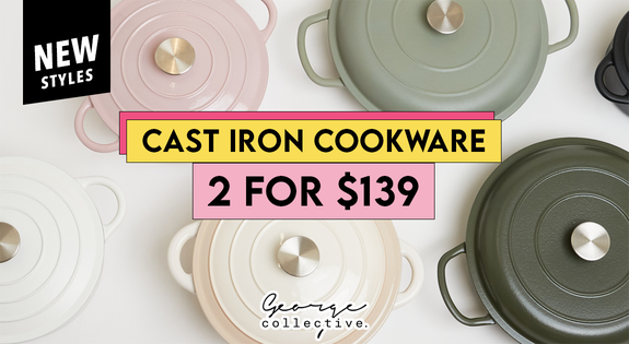 Shop the Cast Iron Cookware - 2 for $139! sale