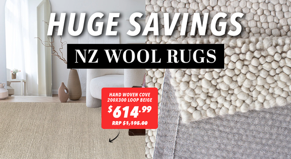 Shop the HUGE Savings on NZ Wool Rugs! sale