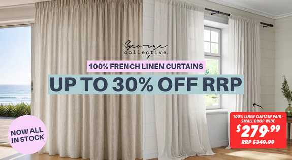 Shop the 100% French Linen Curtains - Up to 30% OFF RRP NOW ALL INSTOCK! sale