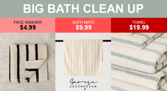 Shop the Big Bath Clean Up From $4.99 sale