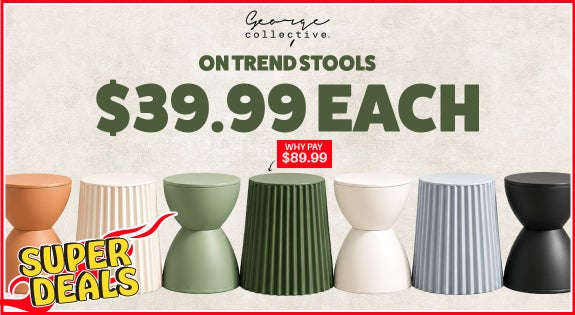 Shop the On Trend Stools - SUPERDEAL $39.99 EACH sale