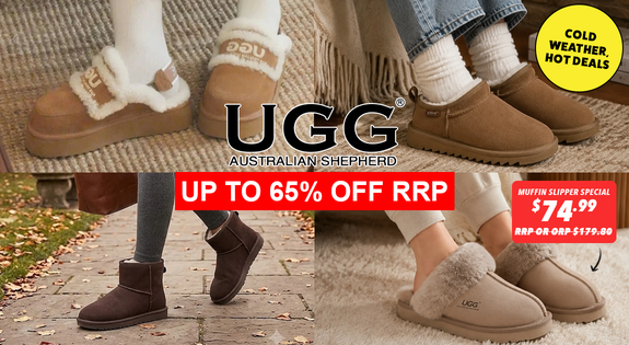 Shop the Cold Weather, Hot Deals – UGG Australian Shepherd Up to 65% Off RRP sale