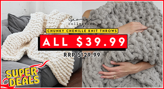 Shop the SUPERDEAL Chenile Chunky Knits ALL $39.99! sale