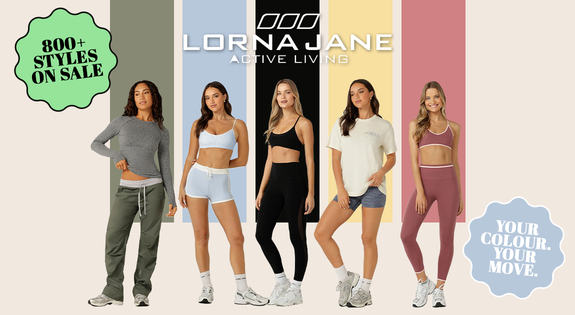 Shop the LORNA JANE 800+ styles on sale! Your Colour. Your Move. sale