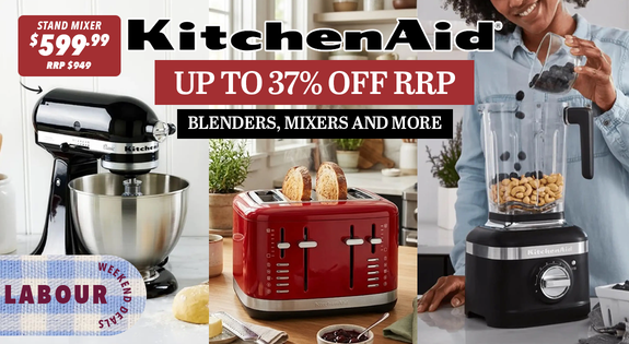Shop the KitchenAid Blenders, Mixers and More Up To 37% Off RRP sale