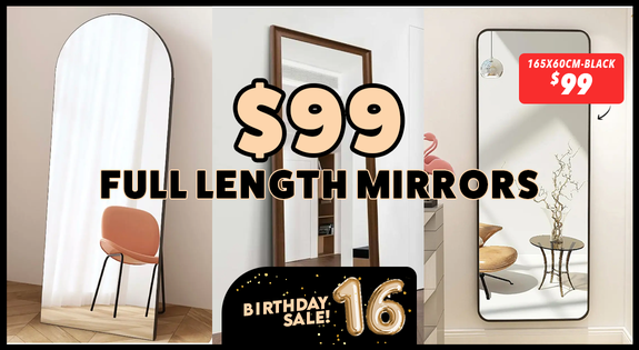 Shop the Full Length Mirrors from $99 sale
