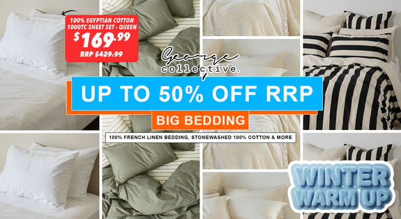 Shop the WINTER WARM UP - UP TO 50% OFF RRP BIG BEDDING! sale