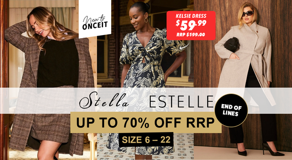 Shop the New To Onceit! Estelle & Stella End of Lines - Up to 70% Off RRP! sale