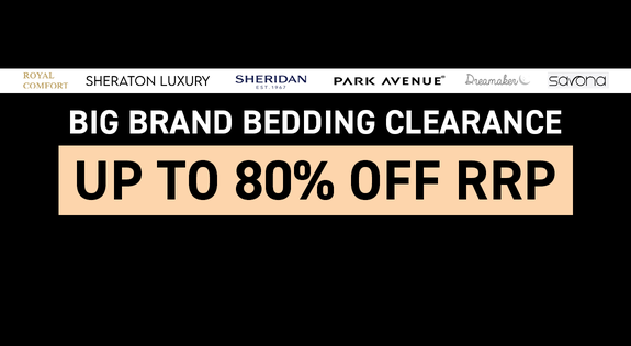 Shop the Big Brand Bedding Clearance - Up to 80% off RRP! sale