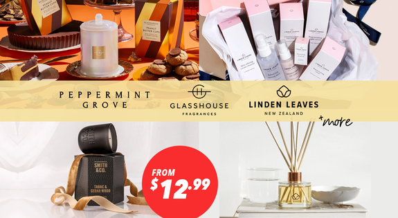 Shop the Peppermint Grove, Glasshouse, Linden Leaves and More - From $12.99! sale