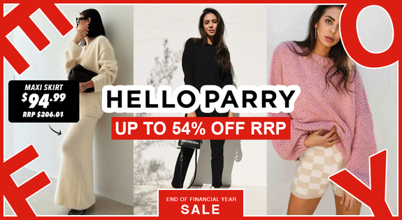 Shop the Hello Parry - Up to 54% Off RRP sale