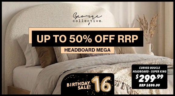 Shop the HeadBoard Mega Sale Up to 50% OFF RRP sale