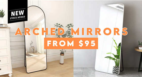 Shop the Arched Mirrors - From $95 sale