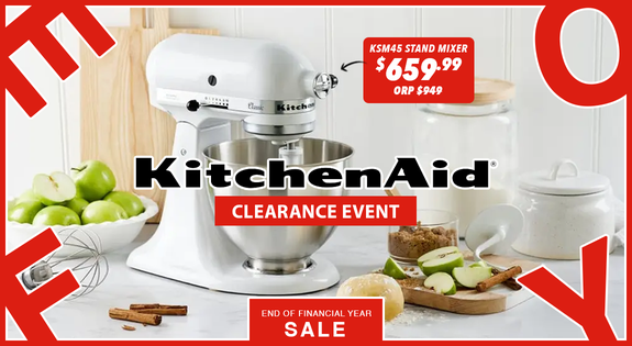 Shop the KitchenAid EOFY Clearance Event sale
