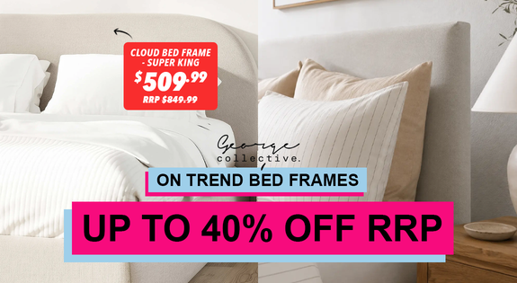 Shop the On Trend Bed Frames up to 40% OFF RRP! sale