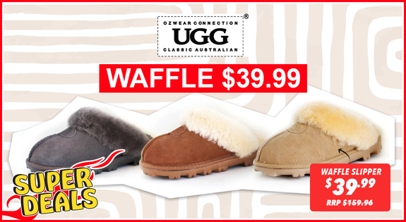 Shop the UGG OZLAMB WAFFLE $39.99 super deal sale
