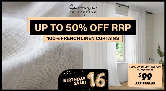 Shop the 100% Linen Curtains - Up to 50% off RRP sale