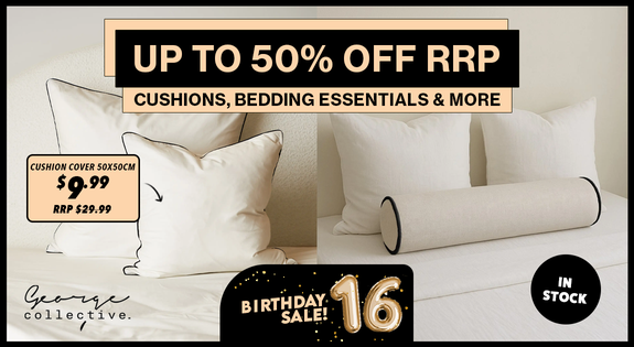Shop the Cushions, Bedding essentials & More - 50% OFF RRP! sale