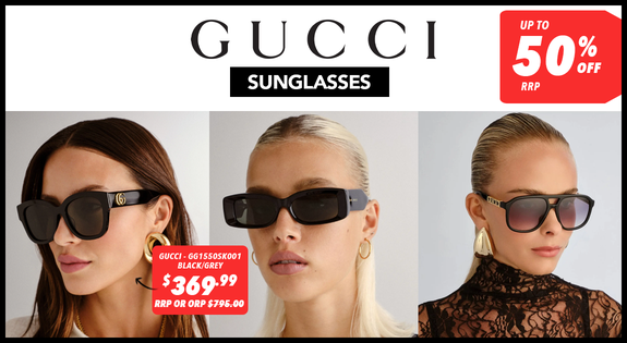 Shop the Gucci Sunglasses Up To 50% off RRP sale