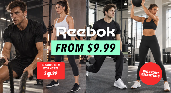 Shop the Reebok Workout Essentials - From $9.99!! sale