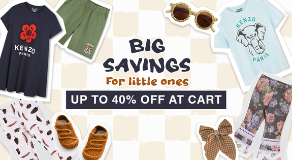 Shop the Big Savings for Little Ones – Up to 40% Off at cart! sale