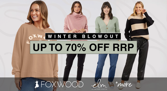 Shop the Foxwood, Elm and more Winter Blowout Up to 70% off RRP! sale