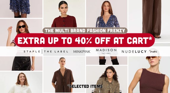 Shop the The Multi Brand Fashion Frenzy - Extra Up to 40% Off At Cart on selected items sale