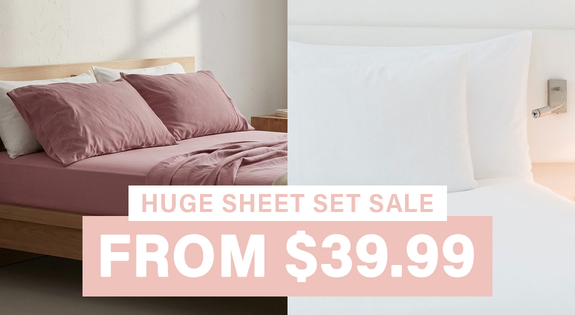 Shop the Huge Sheet Set Sale from $39.99 sale