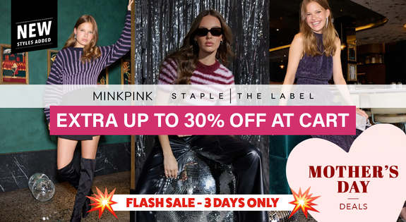 Shop the FLASH SALE! MinkPink + Staple The Label - Extra Up to 30% Off At Cart - 3 Days Only! sale