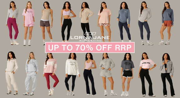 Shop the LORNA JANE up to 70% OFF RRP sale