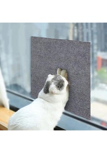 Self-Adhesive Trimmable Cat Scratching Mat Furniture Protector - Light Grey
