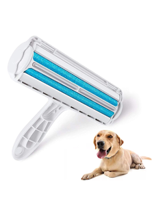 One-Handed Lint Removal Pet Hair Remover Roller - Blue - Blue