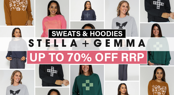 Shop the Stella and Gemma Sweaters and Hoodies Up to 70% off RRP! sale