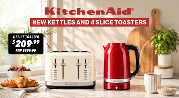 Shop the Make Mornings Better with KitchenAid NEW Kettles, 4 slice toasters & More!! sale