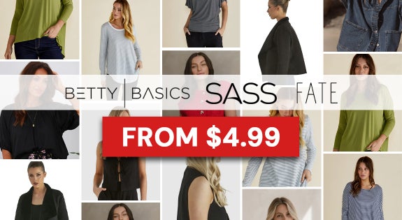 Shop the Betty Basics, Sass & Fate - From $4.99 sale