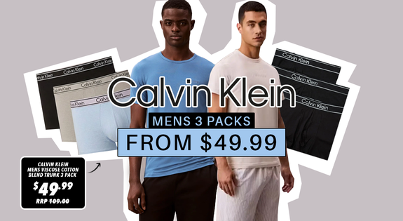 Shop the Calvin Klein Mens 3 Packs & More - From $49.99 sale