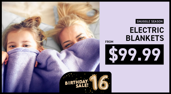 Shop the Snuggle Season - Electric Blankets from $99.99! sale