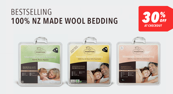 Shop the NZ Made Wool Bedding! 30% OFF At Checkout sale