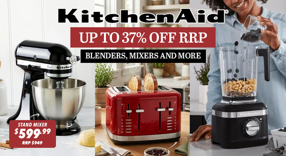 Shop the KitchenAid Blenders, Mixers and More Up To 37% Off RRP sale