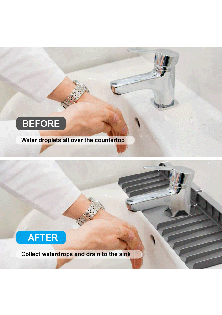 2-Pack Silicone Faucet Sink Splash Guard Mat