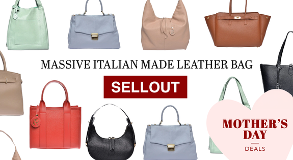 Shop the Massive Italian Made Leather Bag Sellout! sale