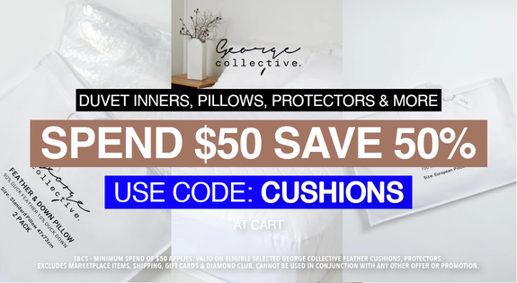 Shop the Bedding Essentials, Pillows, protectors & More - Spend $50 Save 50% USE CODE: CUSHIONS sale